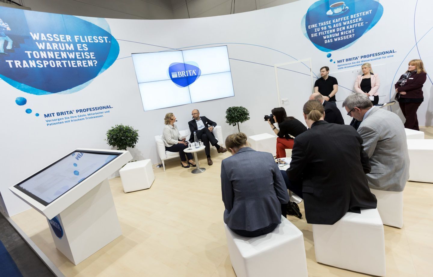 Gesprächsrunde auf BRITA Messestand