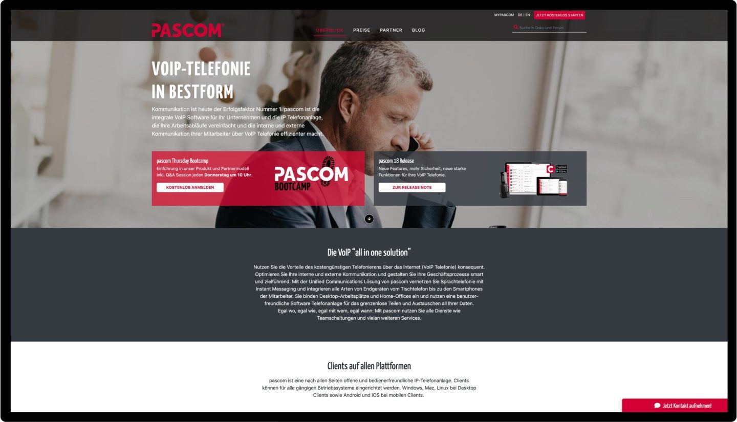 Pascom Website