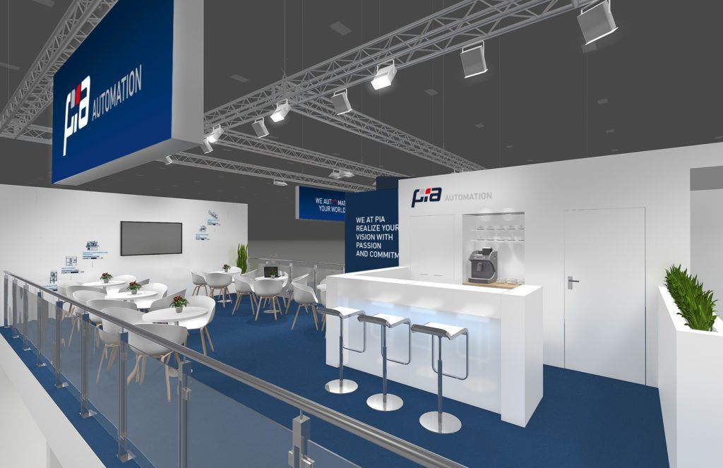 pia automatica messestand mockup