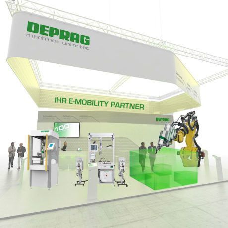 DEPRAG Messestand Mockup