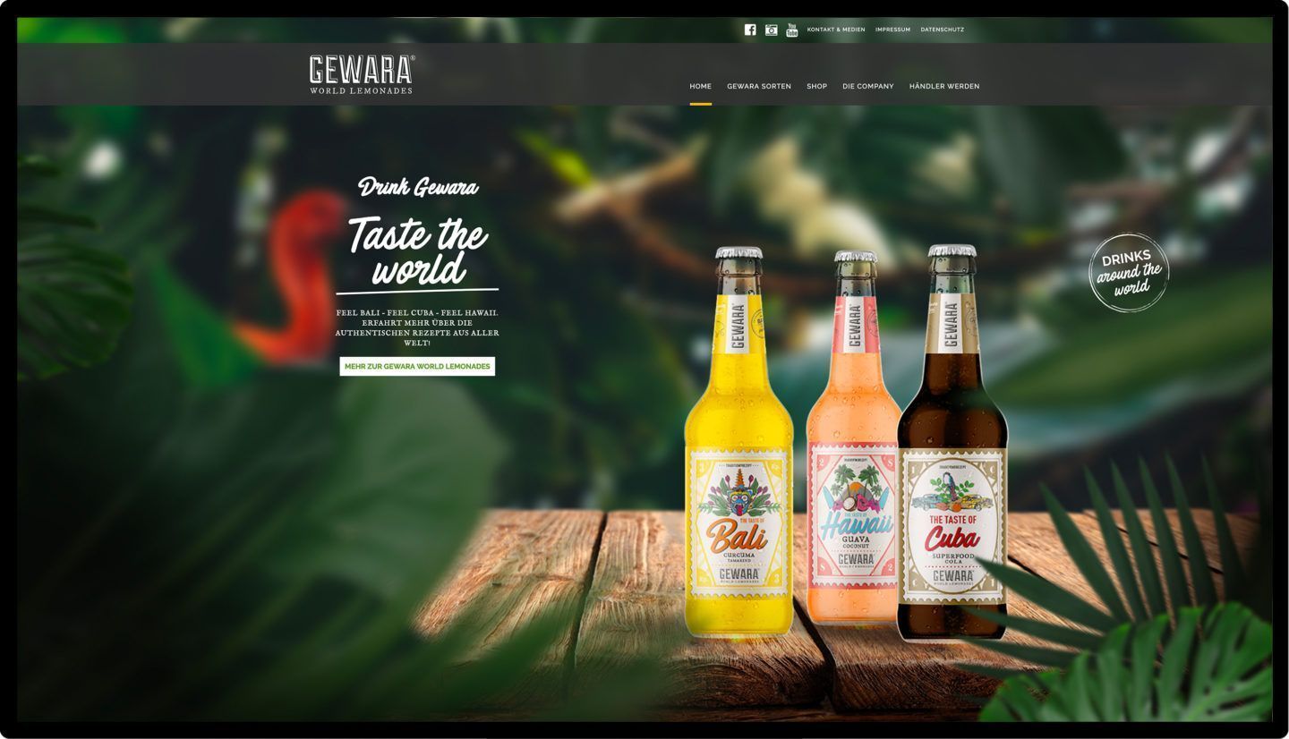 Gewara Website Mockup