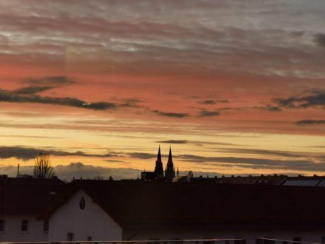 Sonnenuntergang über Regensburg